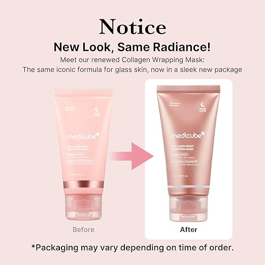 Medicube Collagen Overnight Wrapping Peel Off Facial Mask Pack of 2