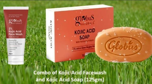 Kojic Acid Facewash and Kojic Acid Soap 125 Gm (Combo of Soap & Face Wash)