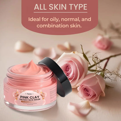 Pink Clay Detox Face Mask – Pore Perfection & Brighten Skin