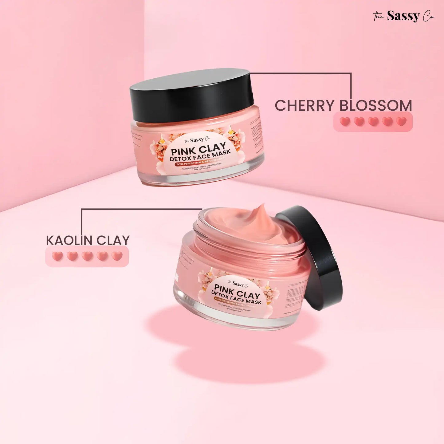 Pink Clay Detox Face Mask – Pore Perfection & Brighten Skin