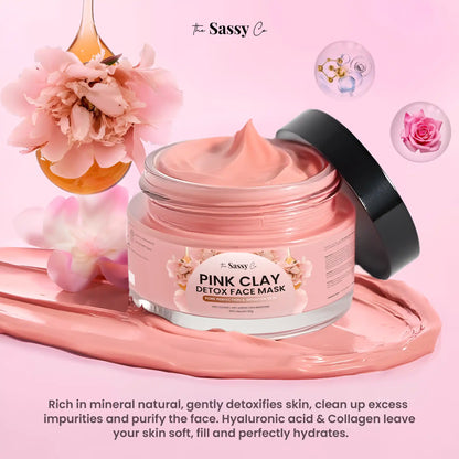 Pink Clay Detox Face Mask – Pore Perfection & Brighten Skin