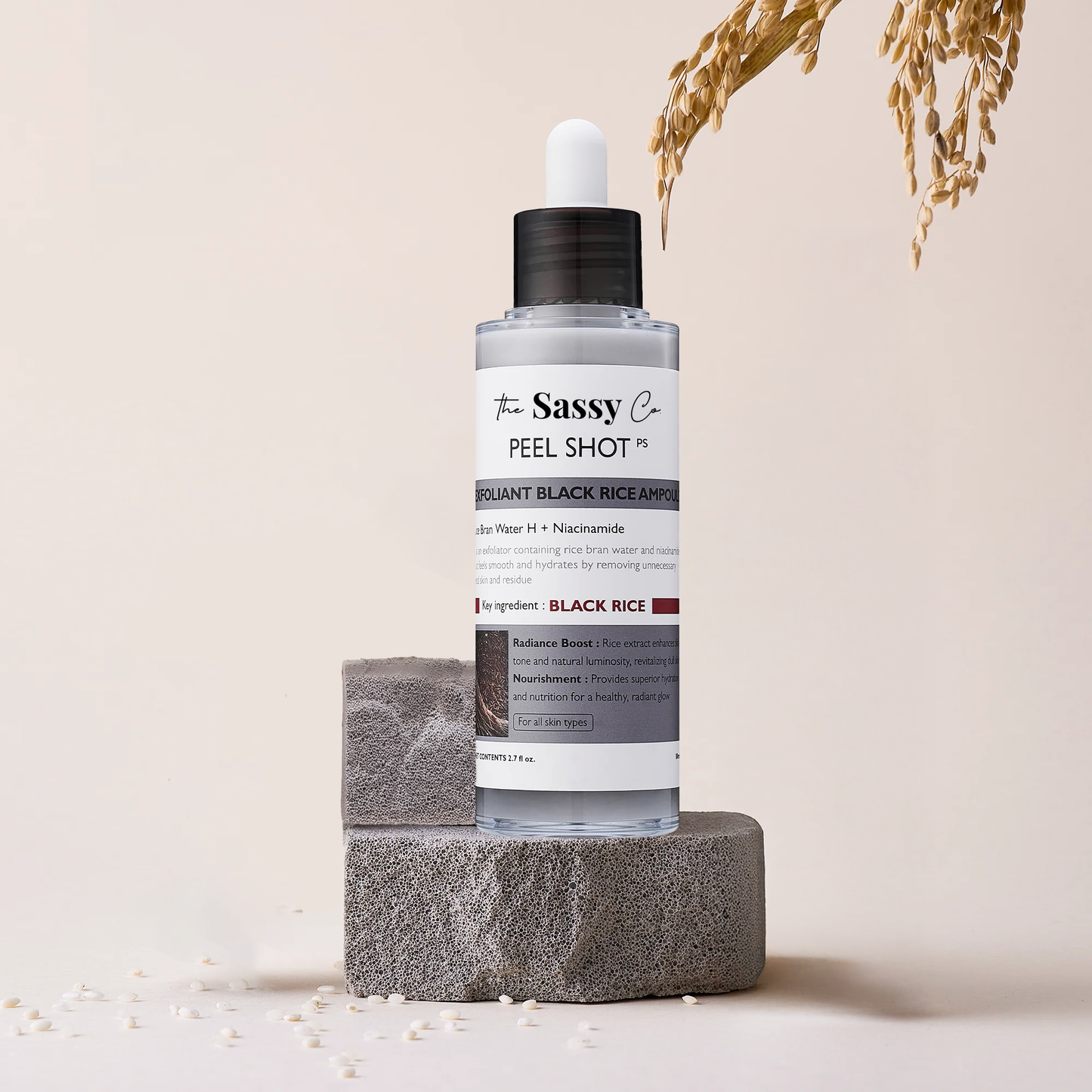 Sassy Black Rice Peel Shot Glow