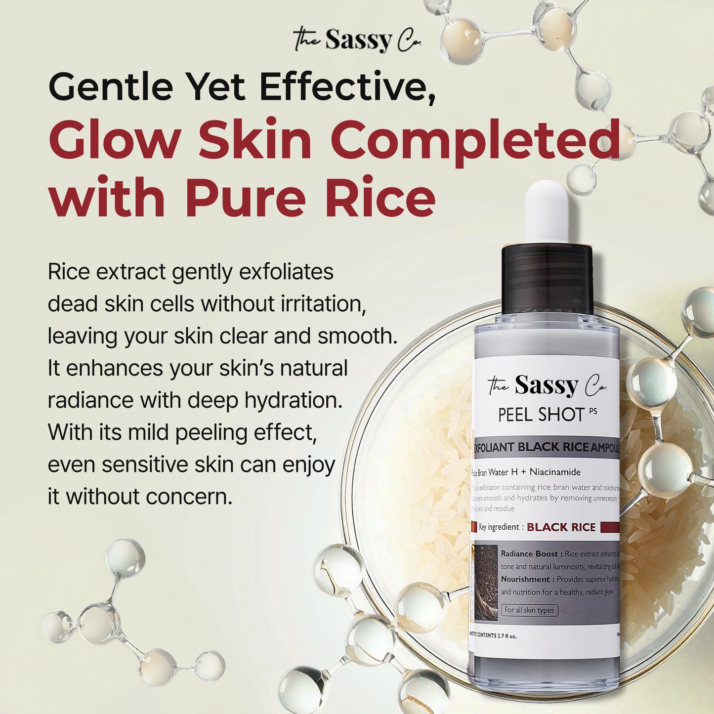 Sassy Black Rice Peel Shot Glow