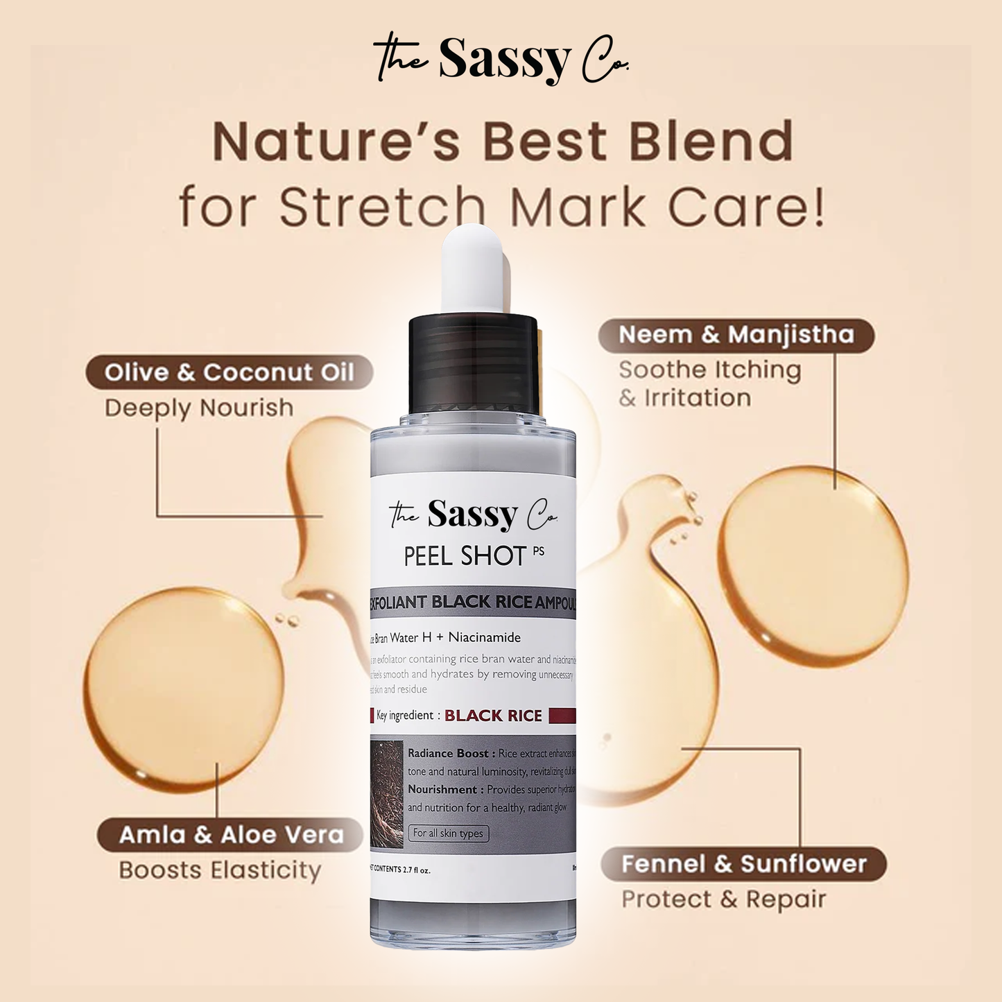 Sassy Black Rice Peel Shot Glow