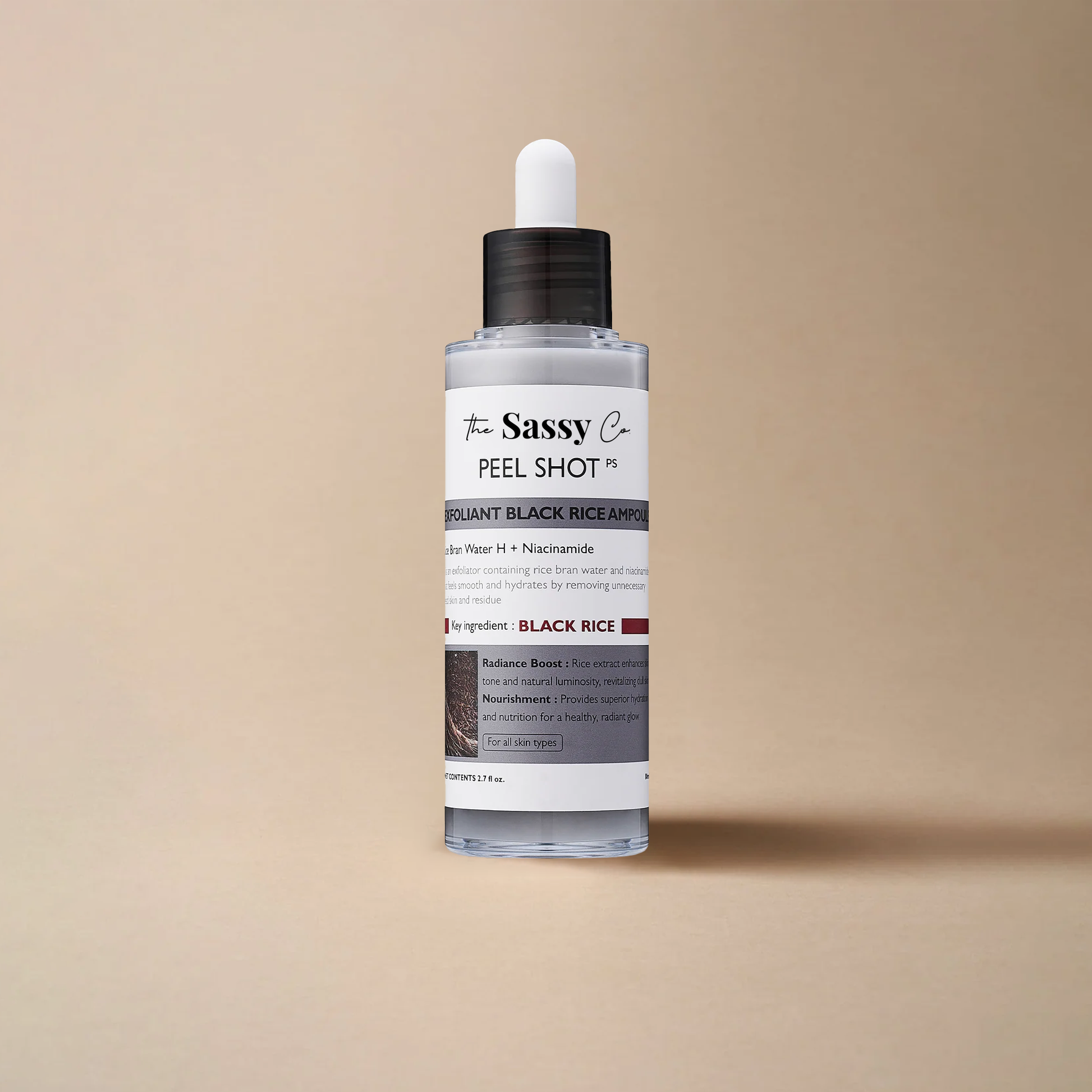 Sassy Black Rice Peel Shot Glow