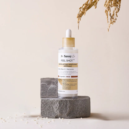 Sassy White Rice Peel Shot Glow