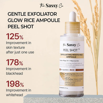 Sassy White Rice Peel Shot Glow