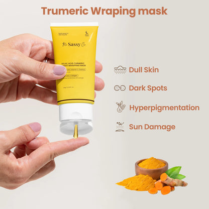 Turmeric and Kojic Acid Night Wrap Mask