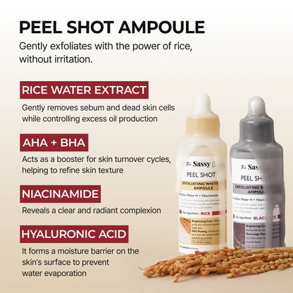 Sassy Peel Shot Glow Rice Line
