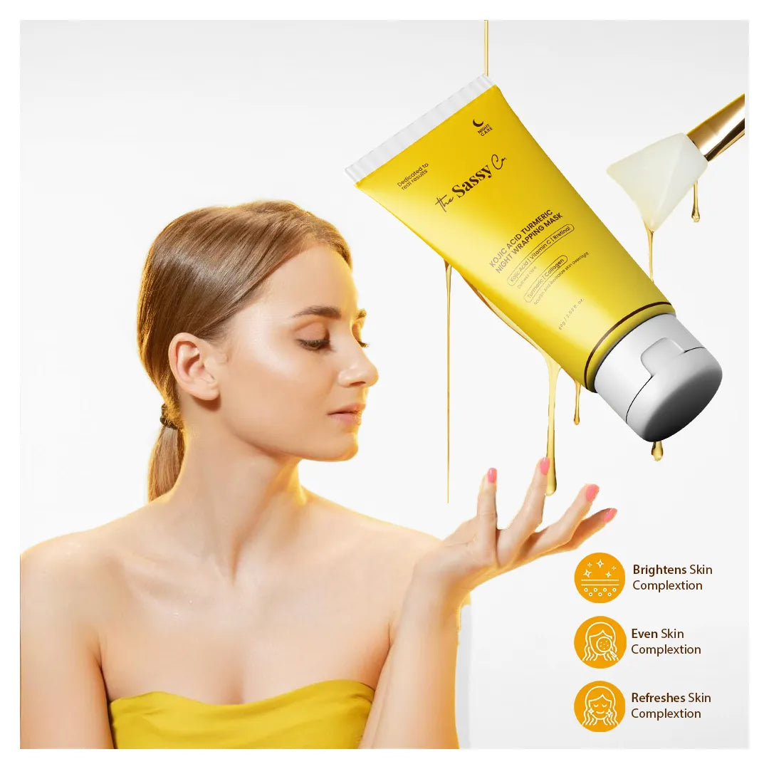 Turmeric and Kojic Acid Night Wrap Mask
