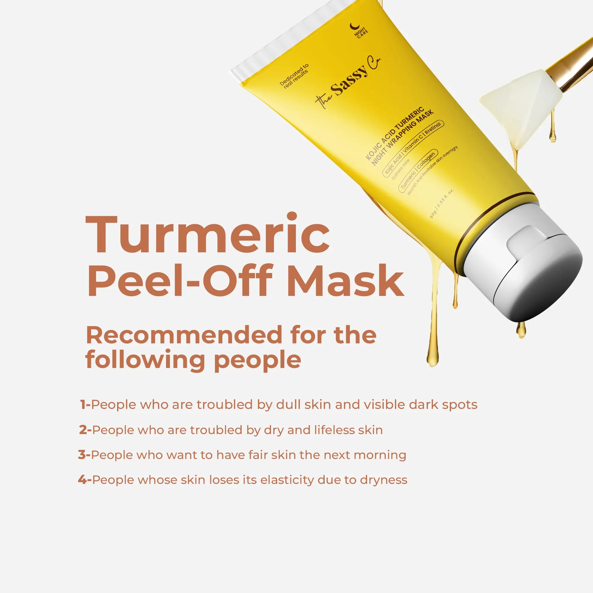 Turmeric and Kojic Acid Night Wrap Mask