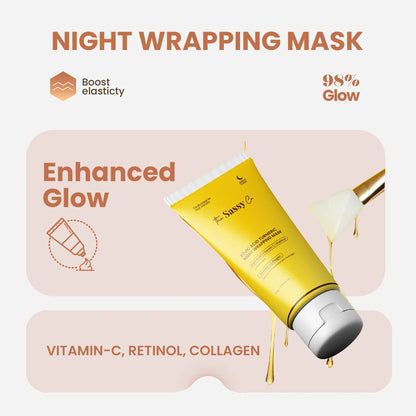 Turmeric and Kojic Acid Night Wrap Mask