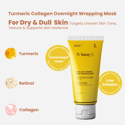 Turmeric and Kojic Acid Night Wrap Mask